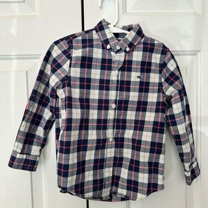 Vineyard Vines Boys Long Sleeve Plaid Button-Down Shirt - Size 4T